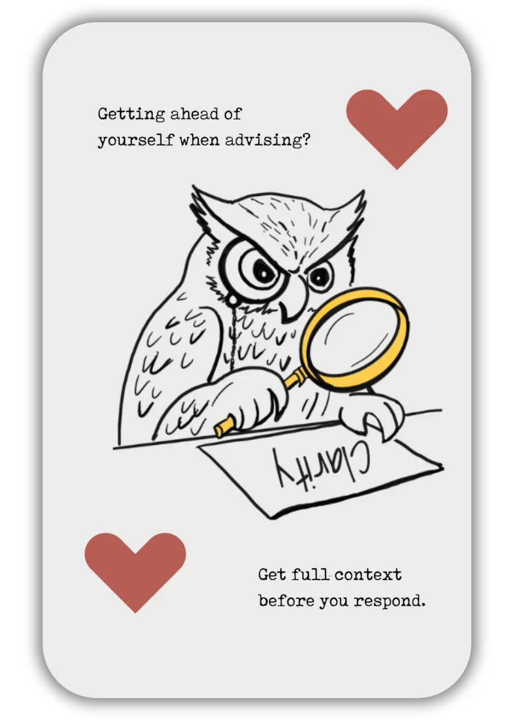 Clarity before Feedback