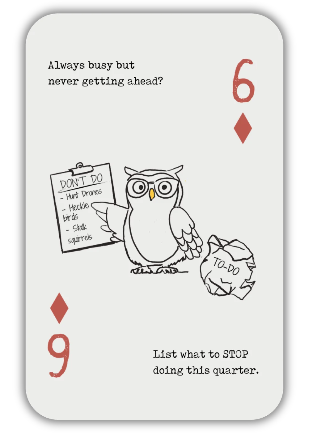 The “Don’t Do” List